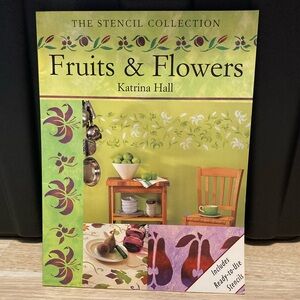 3/$8 Fruits and Flowers Stencil Book by Katrina Hall